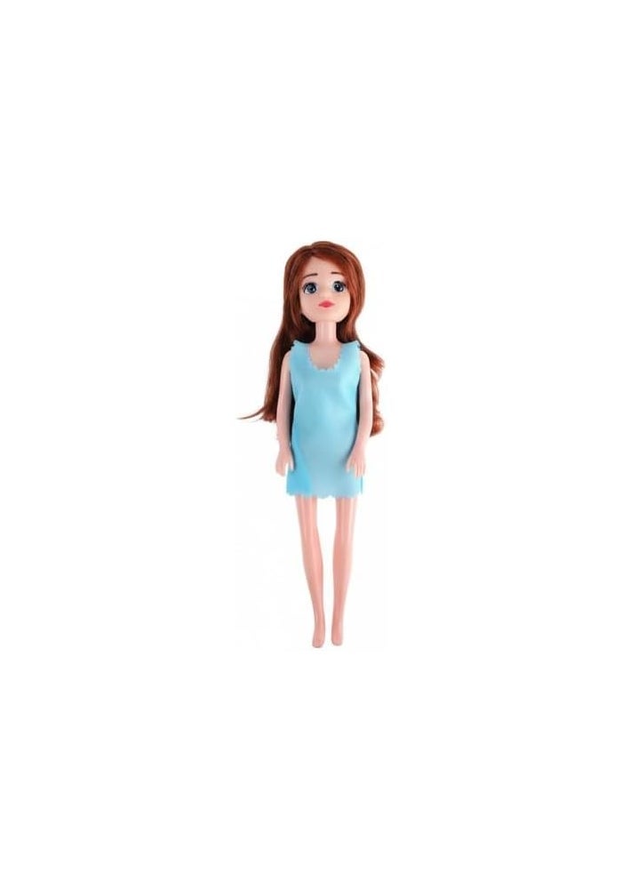 Daiso Dressing Doll – Blue Toy for Kids’ Play and Dress-Up - Image 1